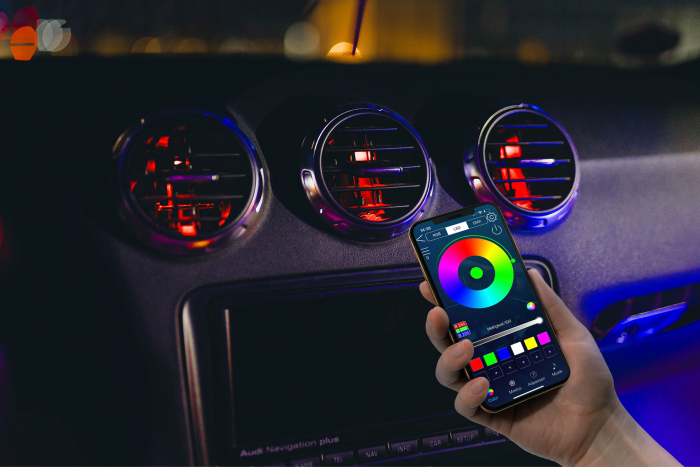 ambitrim® Digital PRO RGB RGBIC FULL LED Ambientebeleuchtung Sets Ambiente Lichtleiste